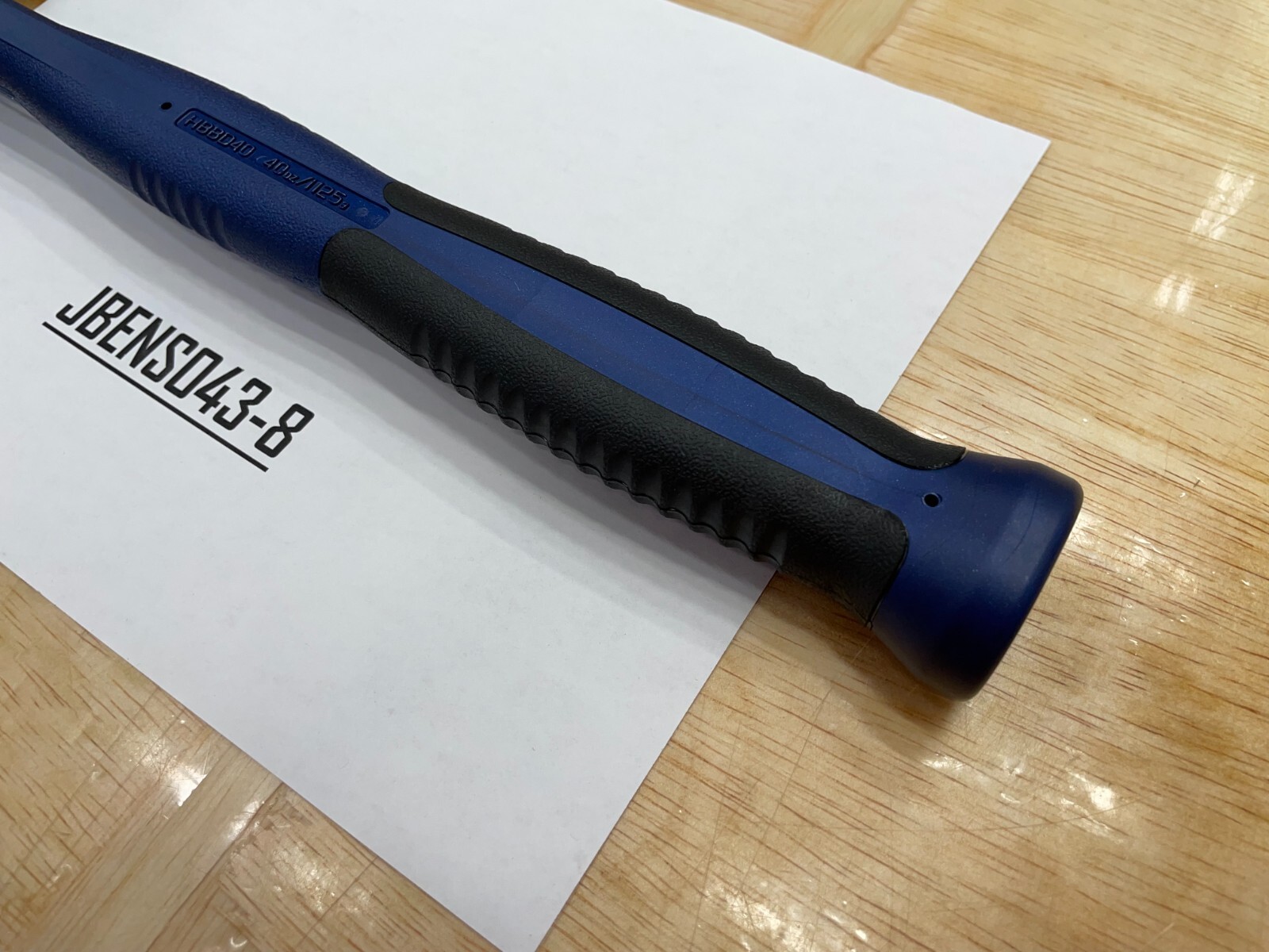 Snap-on Tools NEW POWER BLUE 40oz / 1125g Soft Grip Dead Blow Hammer HBBD40MB