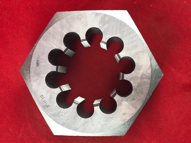 2″ 11-1/2 NPT Pipe Die Nut Rethread Chaser 4-1/2″ Hex CS A1 417-12800