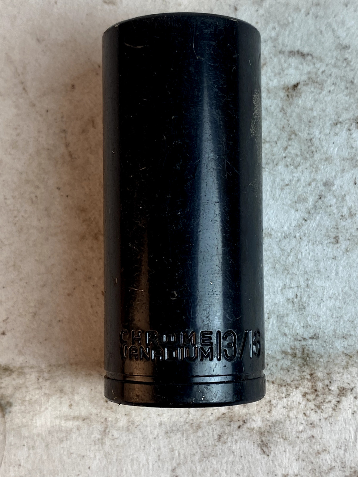 Chrome Vanadium 13/16 Socket Black
