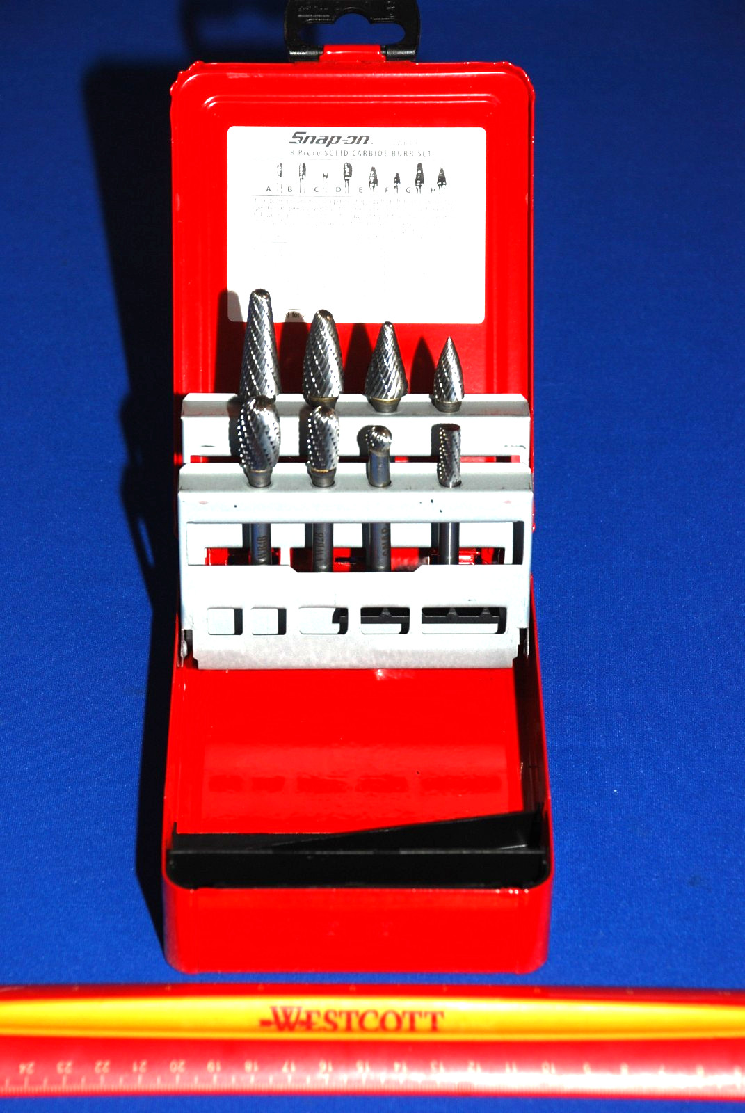Snap-On Tools NEW Ships for FREE 8 Pc Carbide Burr Set for Die Grinder VWB800D