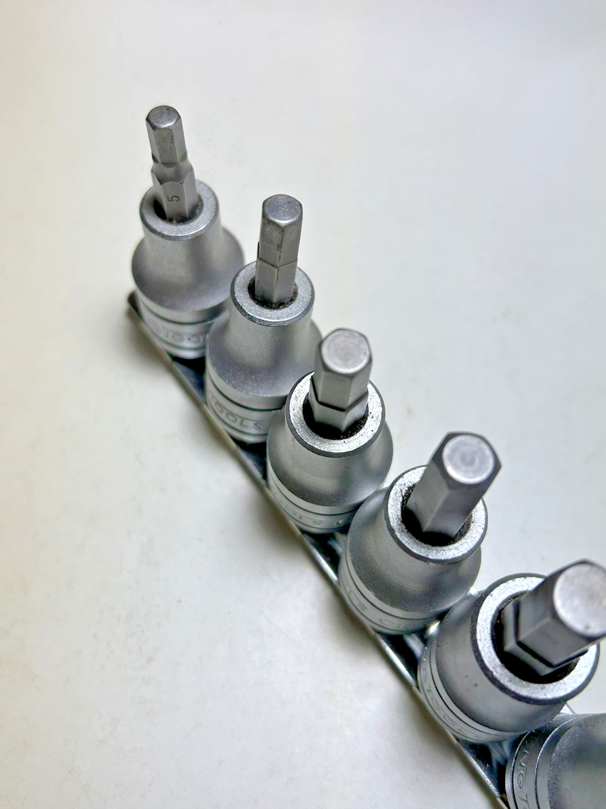 TENG TOOLS 1/2″ HEX ALLEN KEY BIT SOCKET SET 5mm – 17mm ON SOCKET RAIL