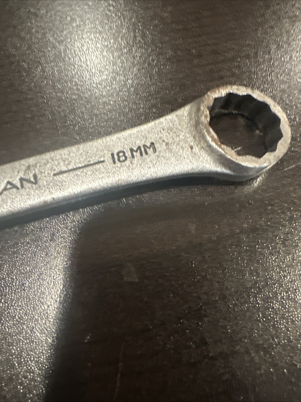 JH Williams Vulcan Vintage Metric Wrench 13mm Open End 18mm 12-Pt Box End USA
