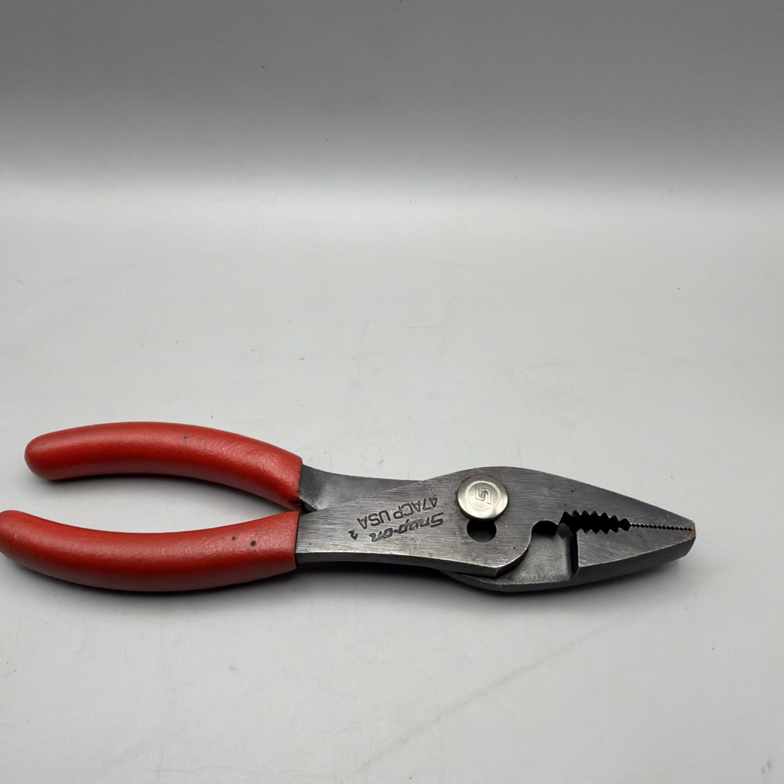 Snap on 47ACP 7.5″ Slip Joint Red Handle Pliers USA