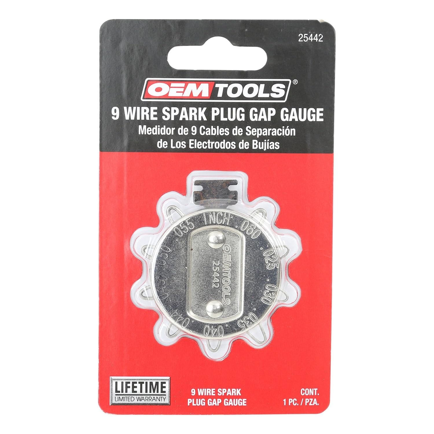 Compact 9-Wire Spark Plug Gap Tool – Dual Measurement for Engine Efficiency