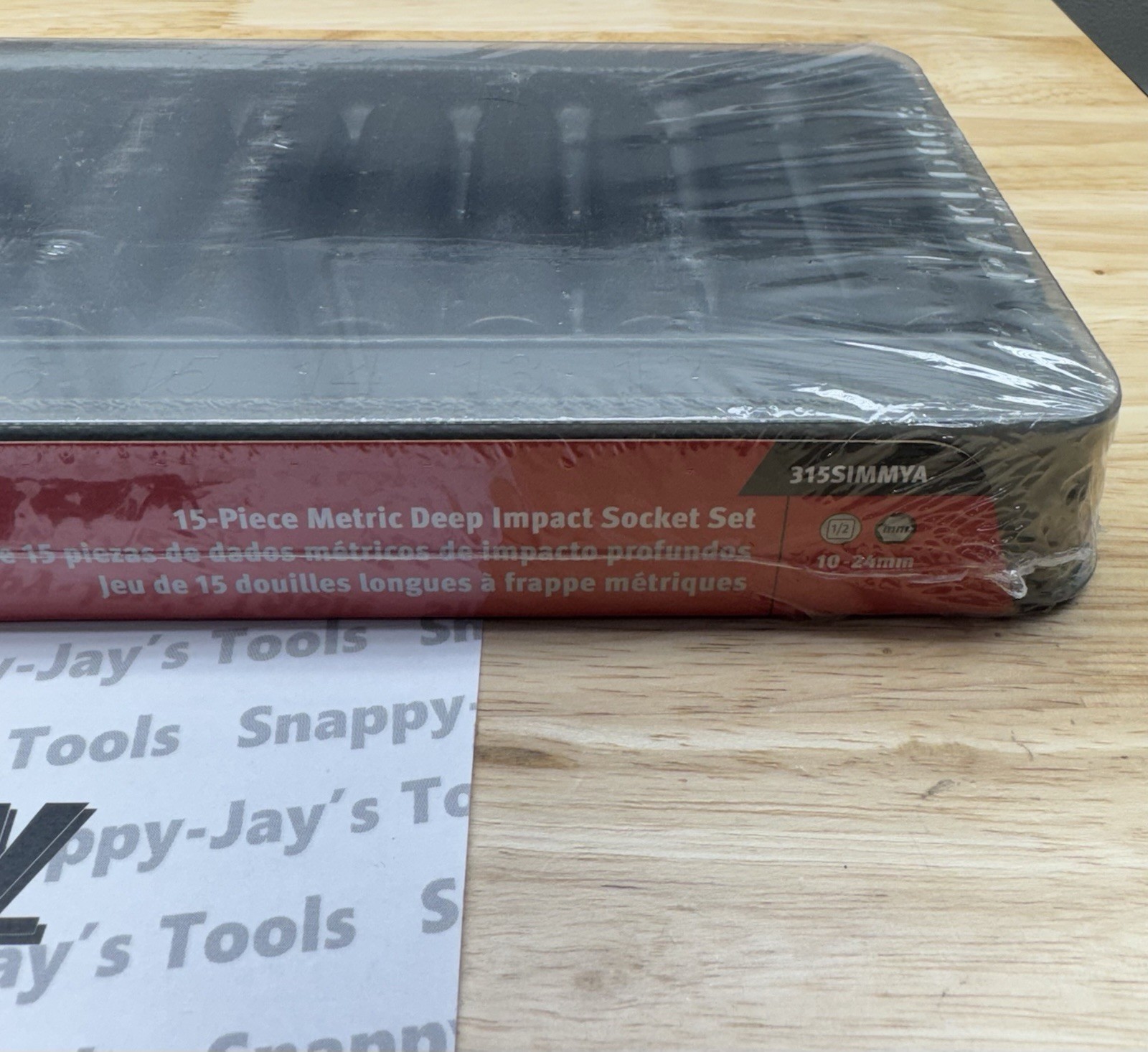 Snap-on Tools NEW 1/2″ drive 10 to 24 mm 6pt DEEP Impact Socket Set 315SIMMYA