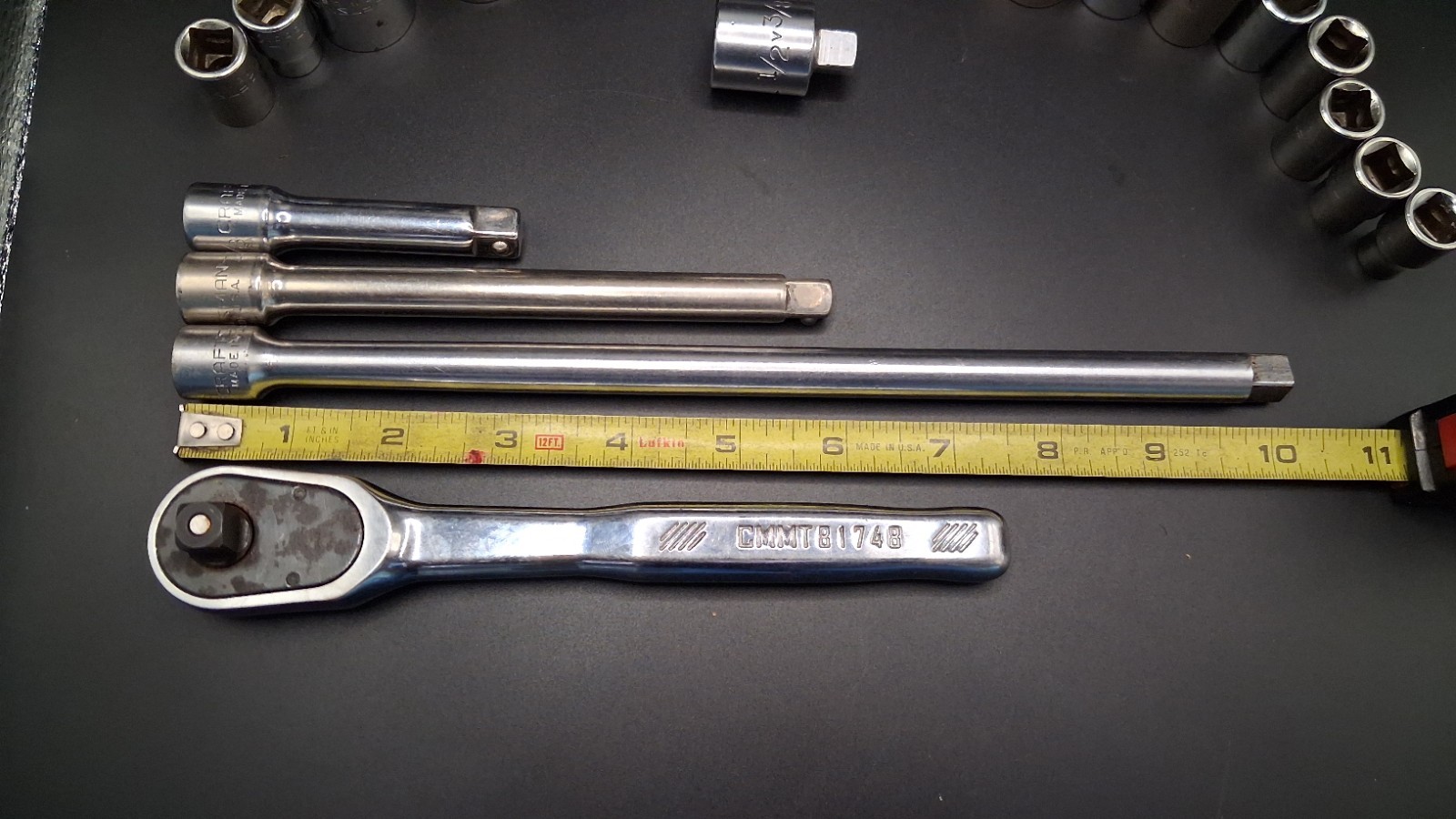 Craftsman Standard Metric Sockets Extensions 6 Point 12 point Vintage Made In US