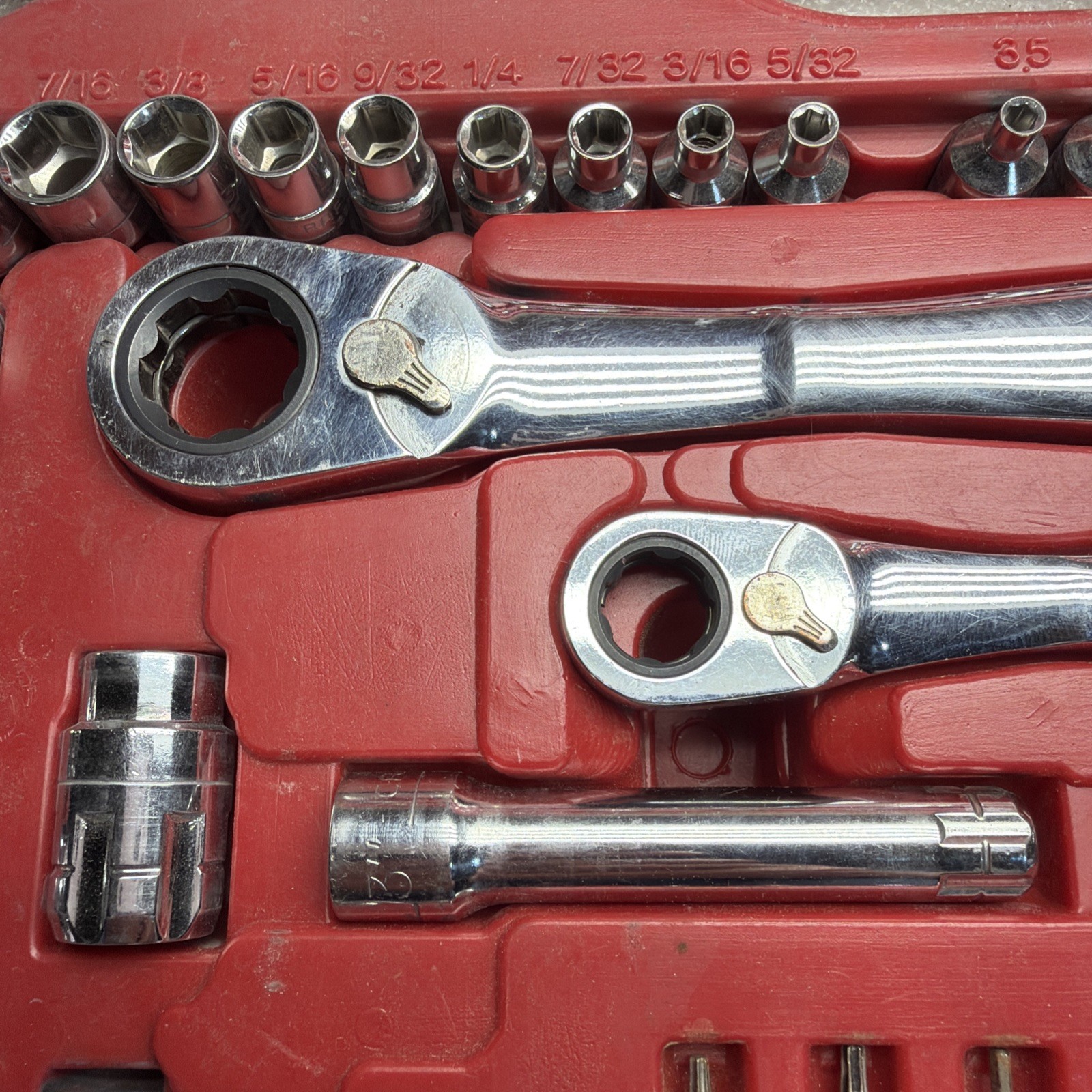 Craftsman Max Axess Pass Through Socket Set Metric & SAE 6pt Torx Hex 32820 80pc