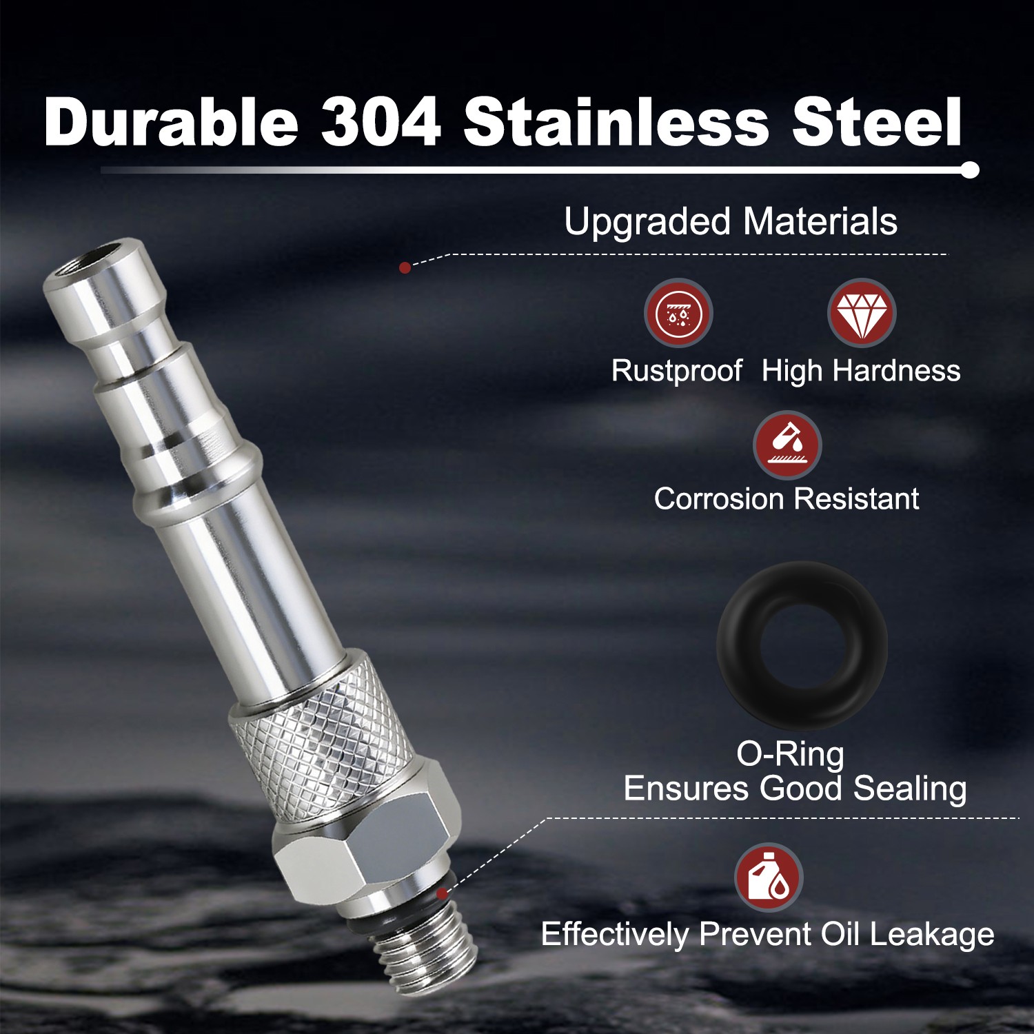 New 304 Stainless Steel Transmission Oil Fill Adapter for 2010-2012 FX35