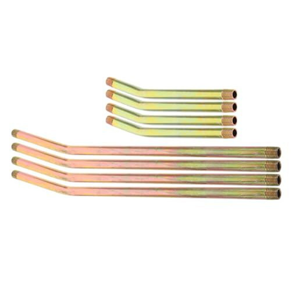8-Piece Grease Extension Tube Kit Sturdy Metal 23cm 15cm for NPT Fittings