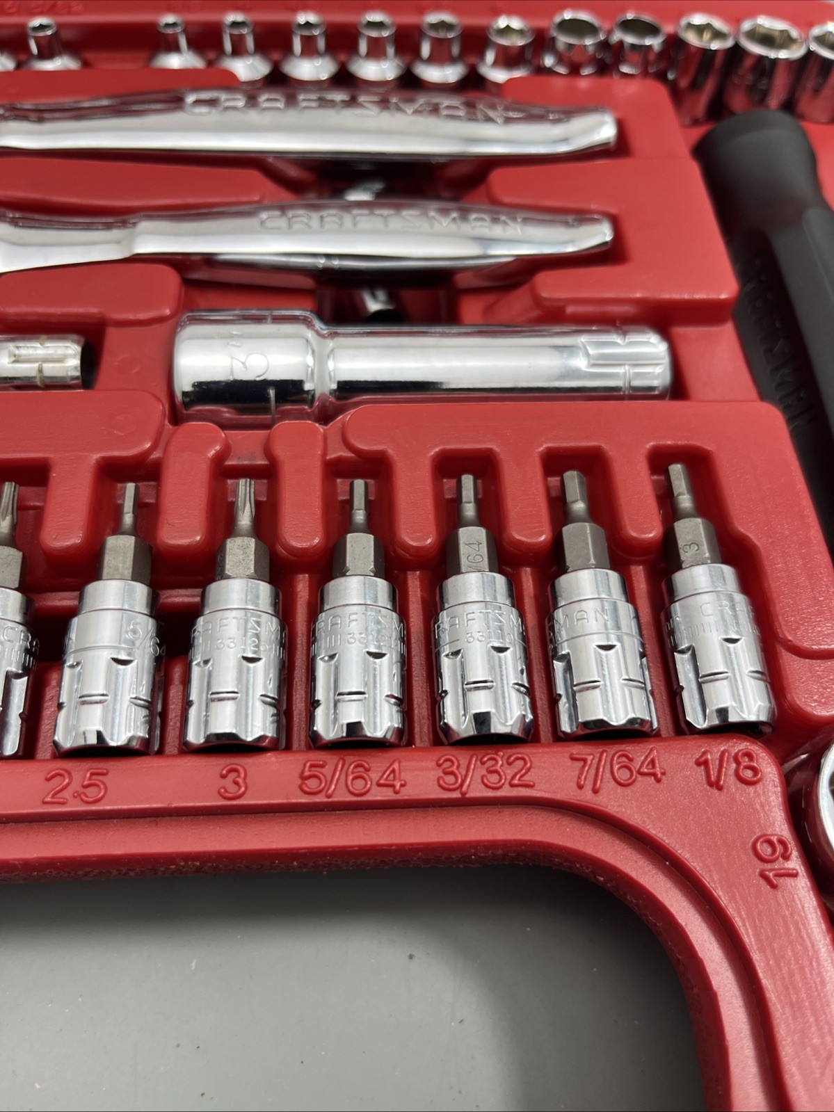 Craftsman «MINT» 80PC Max Axess SAE & Metric Pass-Thru «COMPLETE» Set – 32820