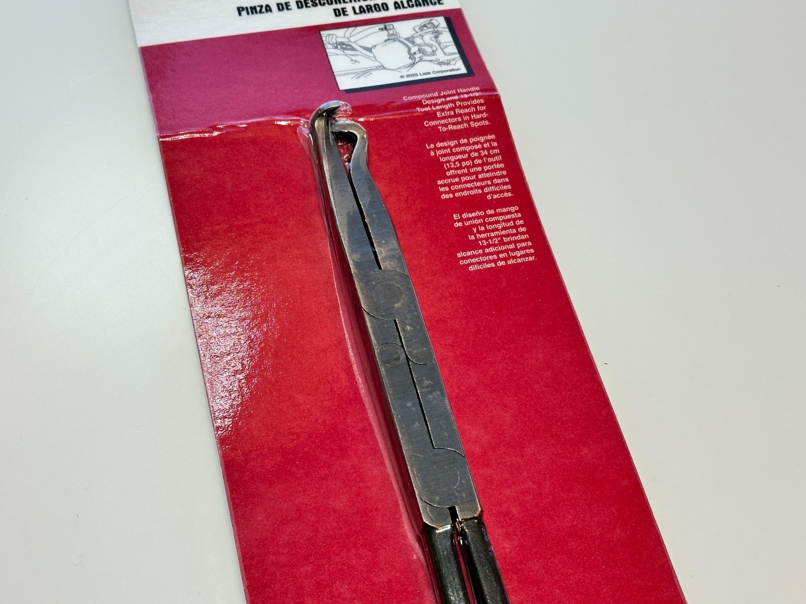 NEW Lisle Tools 13.5″ Double X Jointed Electrical Plug Disconnect Pliers #37970