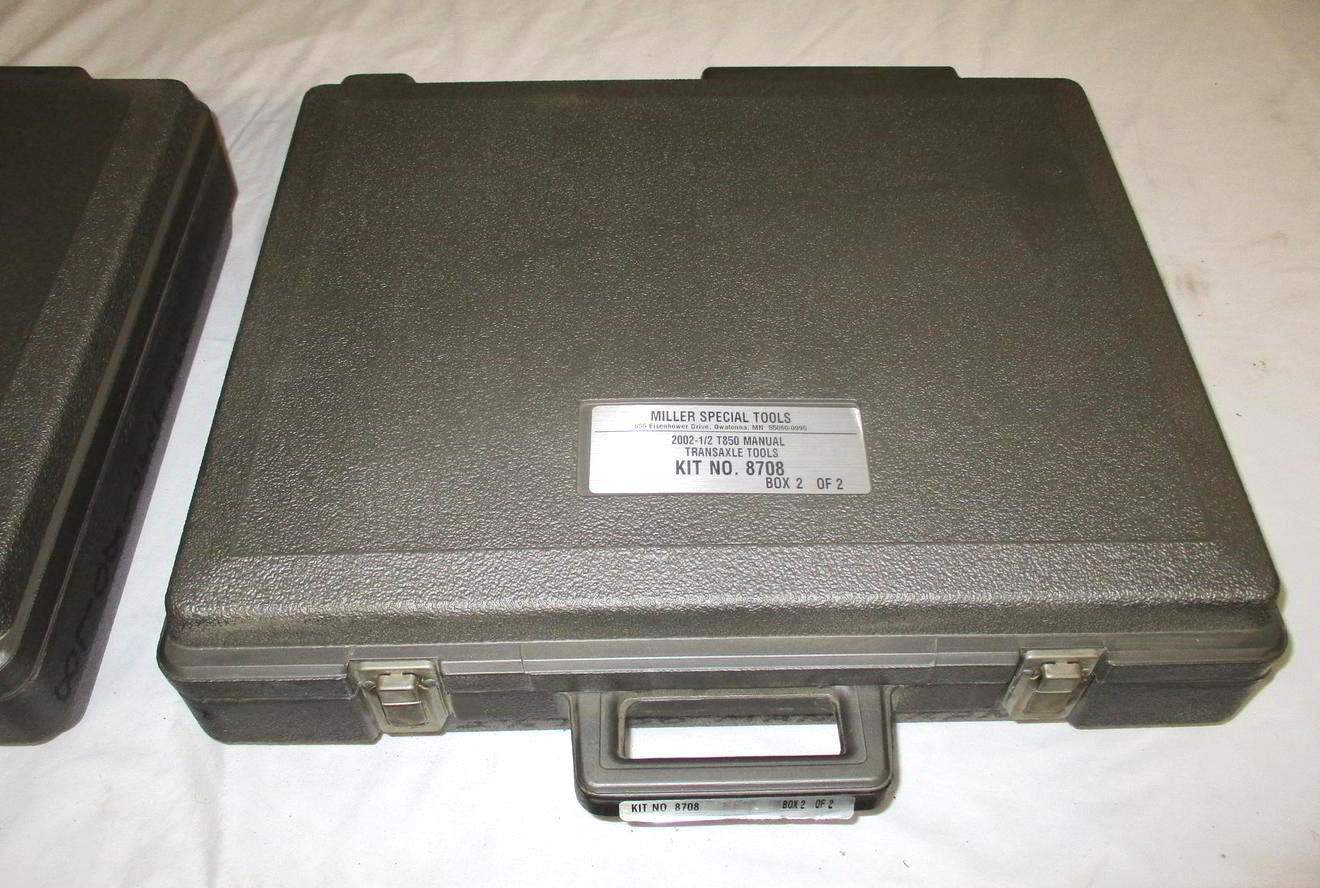 Miller Special Tools 8708 2002 ½ T850 Manual Transaxle Tools BOTH Boxes SRT-4