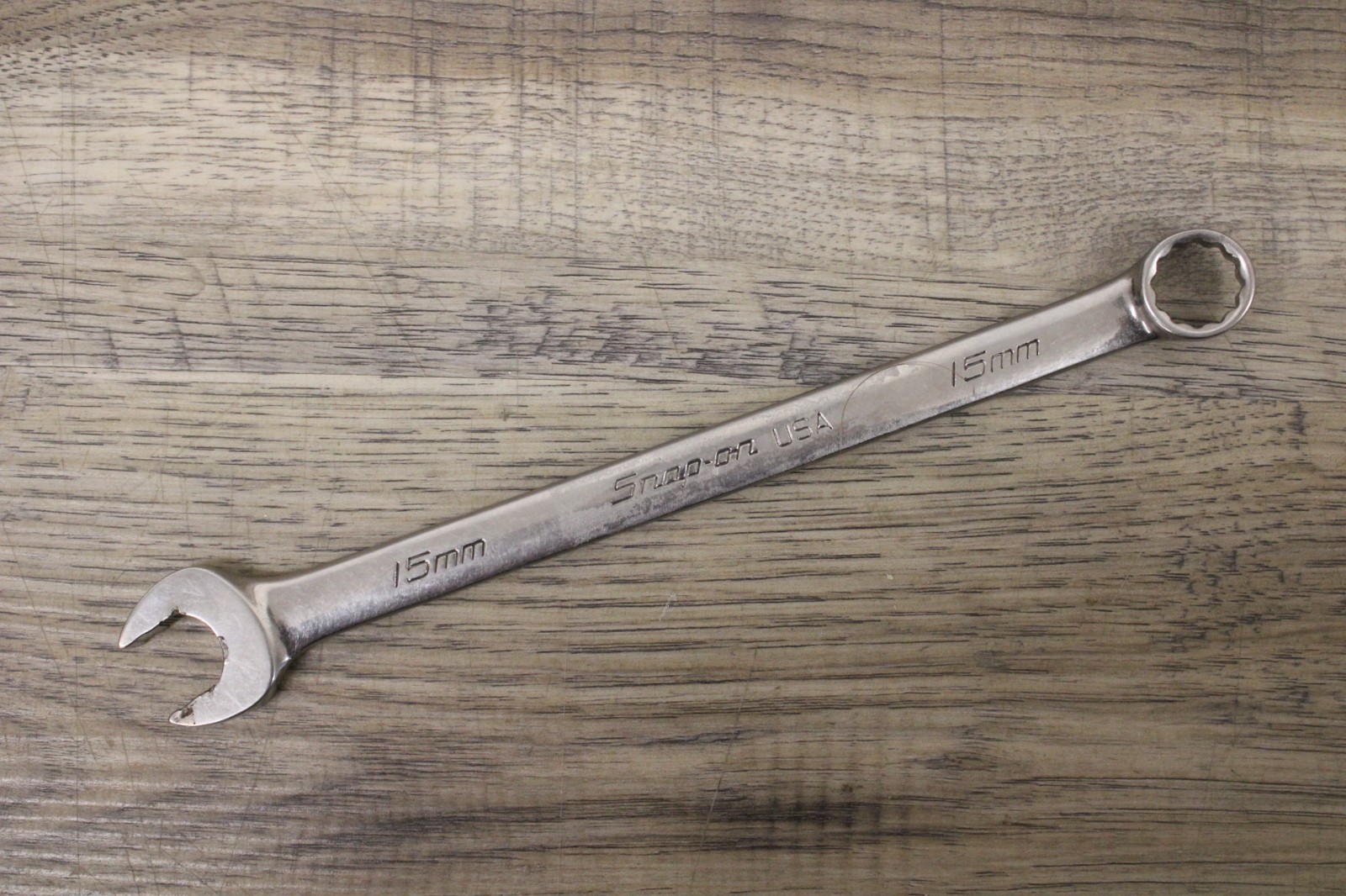 Snap-On Tools SOEXM15 15mm Metric 12 Point Flank Drive Plus Combination Wrench
