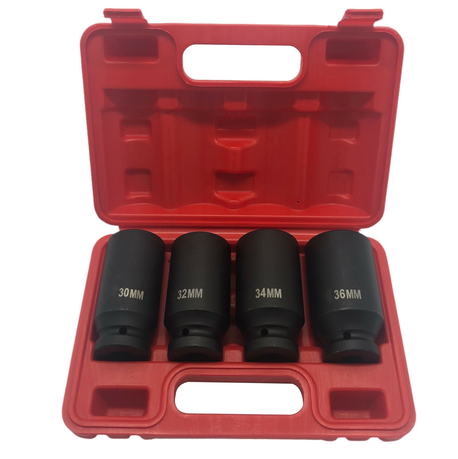 4 Pieces 1/2-Inch Drive Deep Impact Socket Set Axle Hub Nut12-Point Metric CR-V
