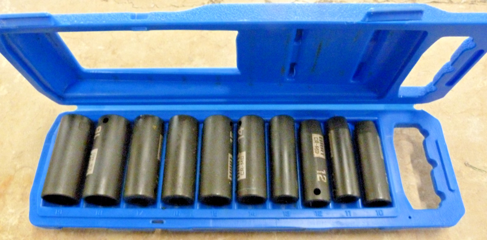 HART 10 Pc Impact Socket Set 3/8 10-11-12-13-14-15-16-17-18-19