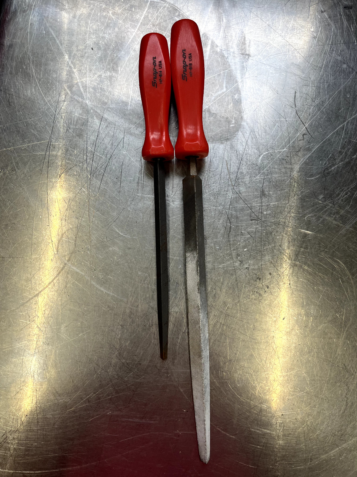 Snap on HF-614 triangle hard handle file set of 2