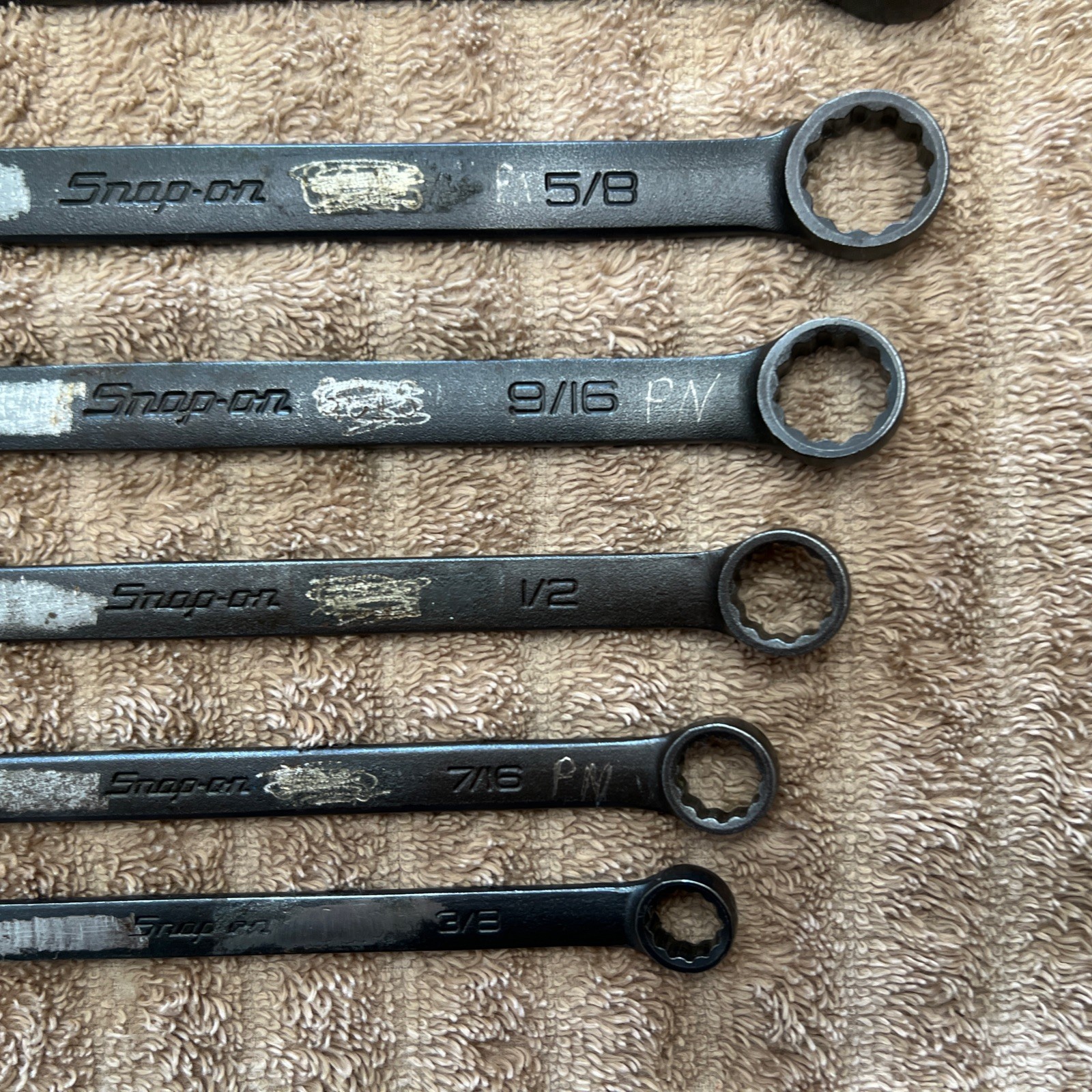 (6) Snap On Wrench GOEX12B 14B 16B 18B 20B 22B — 3/8 7/16 1/2 9/16 5/8 11/16