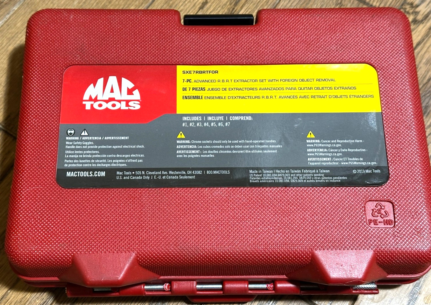 MAC Tools RBRT Screw Extractor Set Broken Bolt Stud Lot Case Foreign Removal