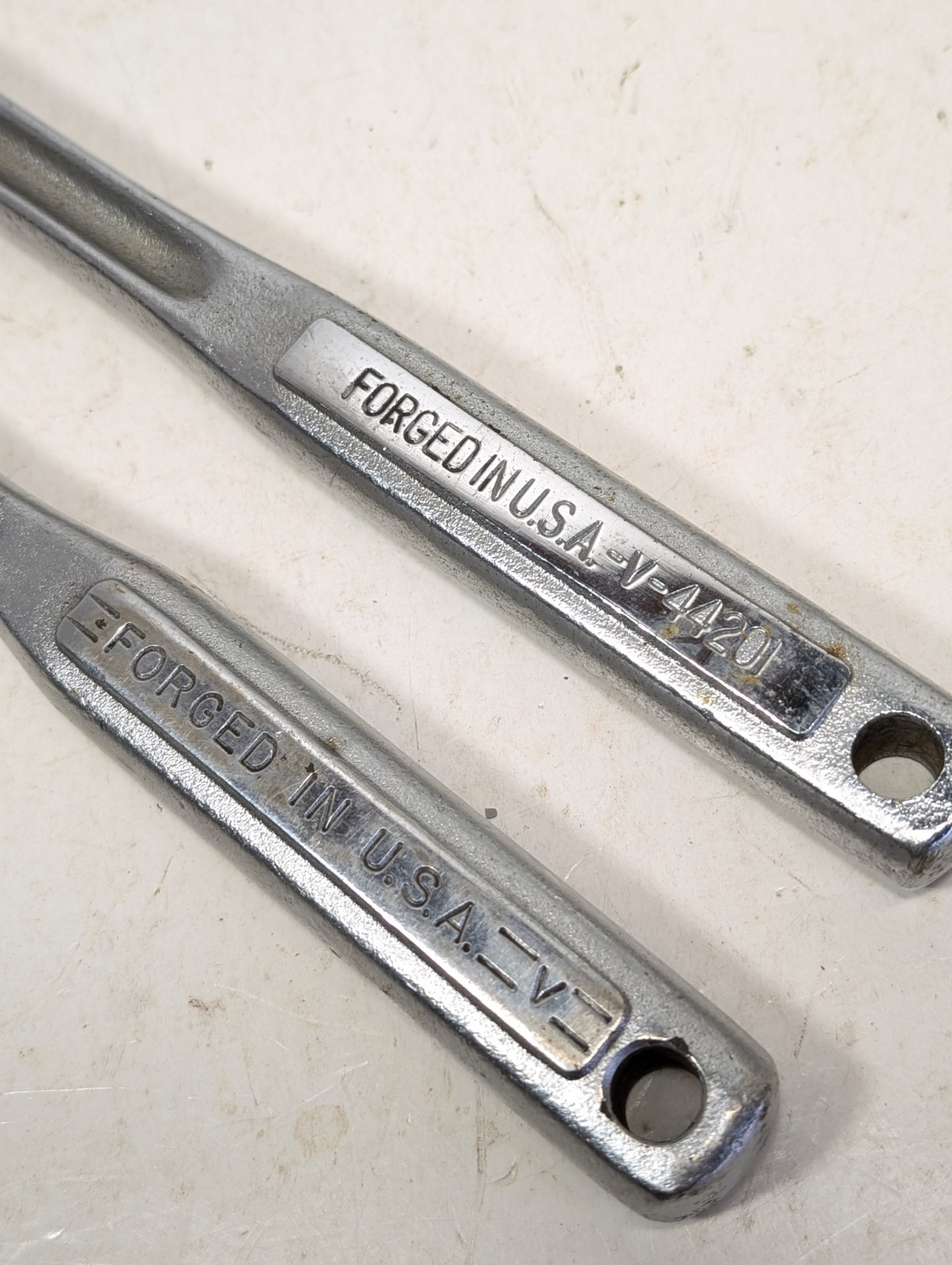 VTG CRAFTSMAN Breaker Bar Set 1/2″ Drive 15″ Long Flex-head V Series USA Pair