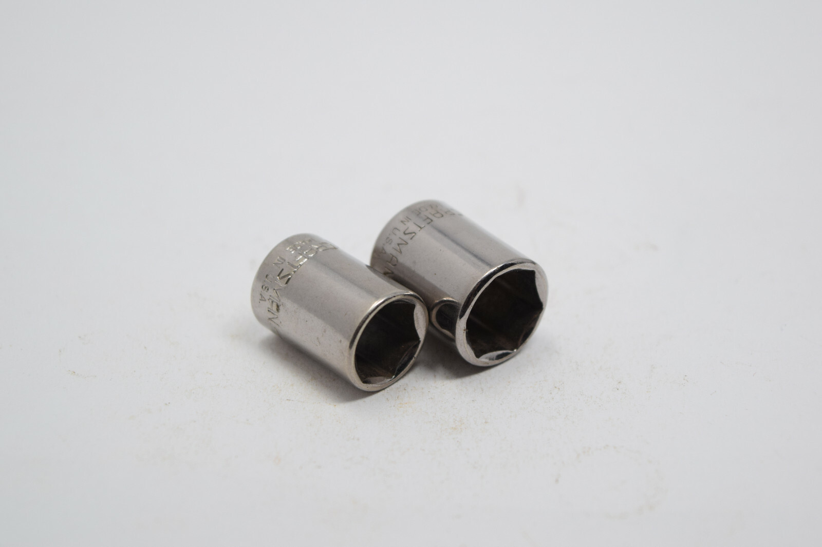2 CRAFTSMAN 1/4″ DRIVE 6 POINT SOCKETS: 7/16 43498, 1/2 43499 G Series USA