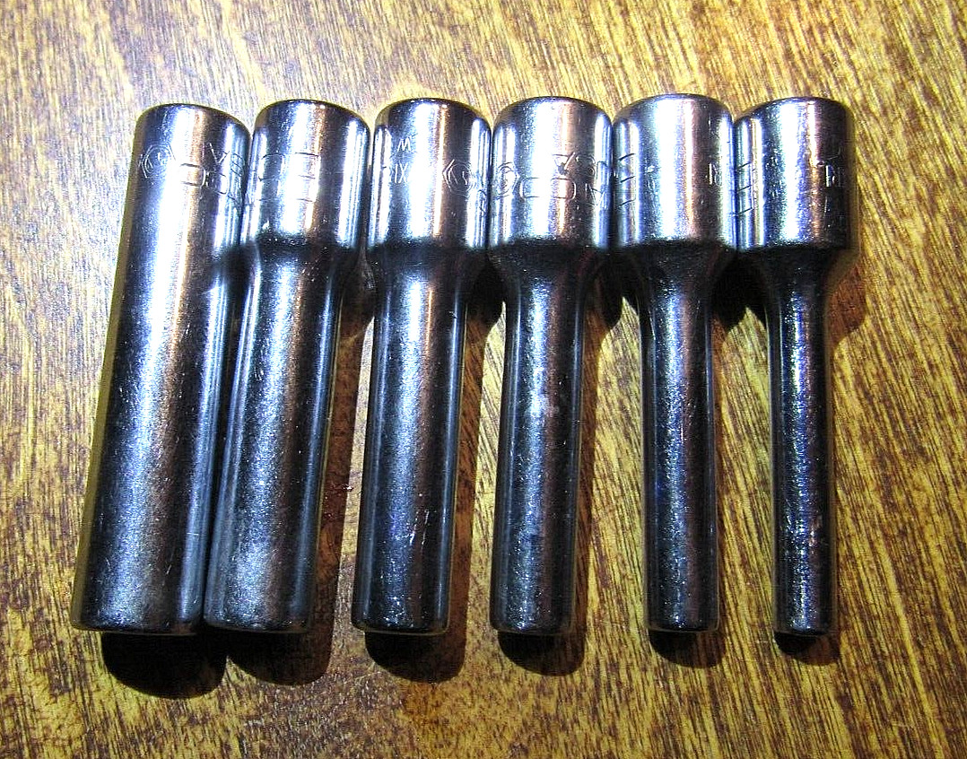 Matco Tools 1/4 Inch Drive 6PC Torx Deep E4 E5 E6 E7 E8 E10 GOOD CONDITION
