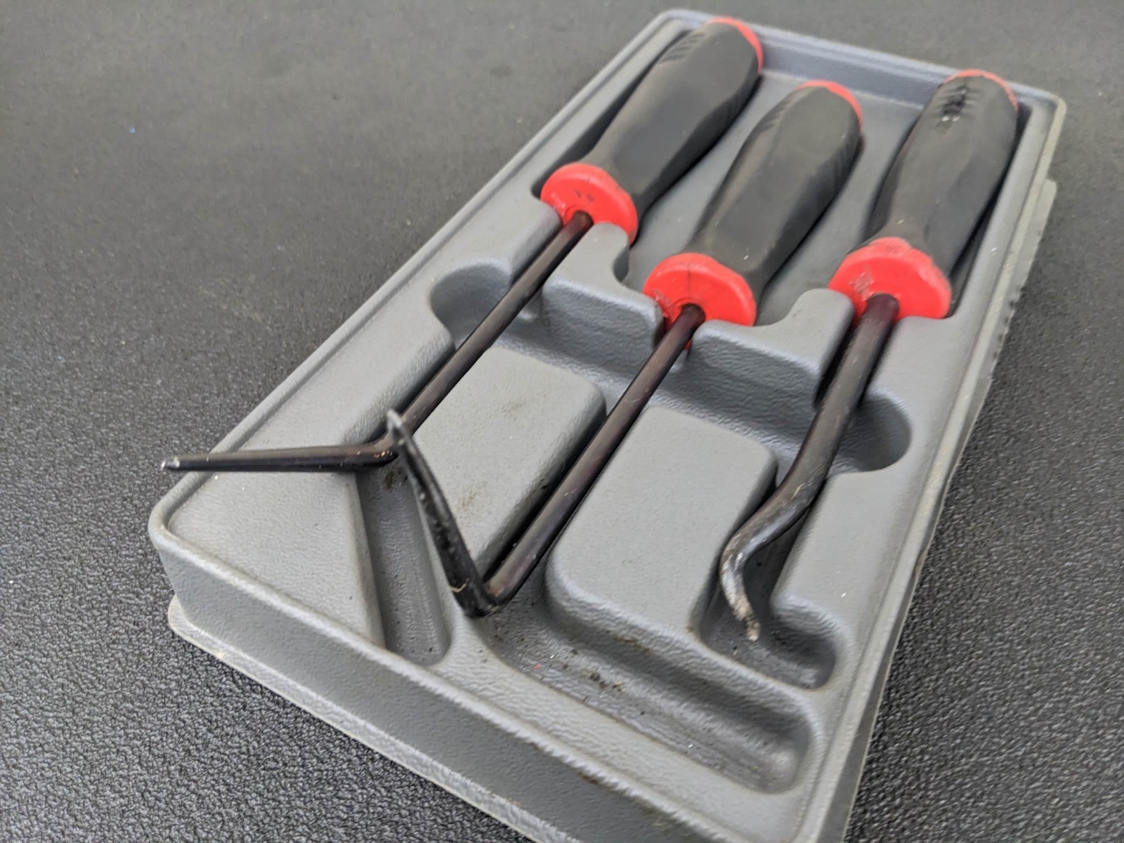 #bn816 Snap On Tools SGRHTLB3 3 Piece Radiator Hose Pick Set Red USA TOOLS