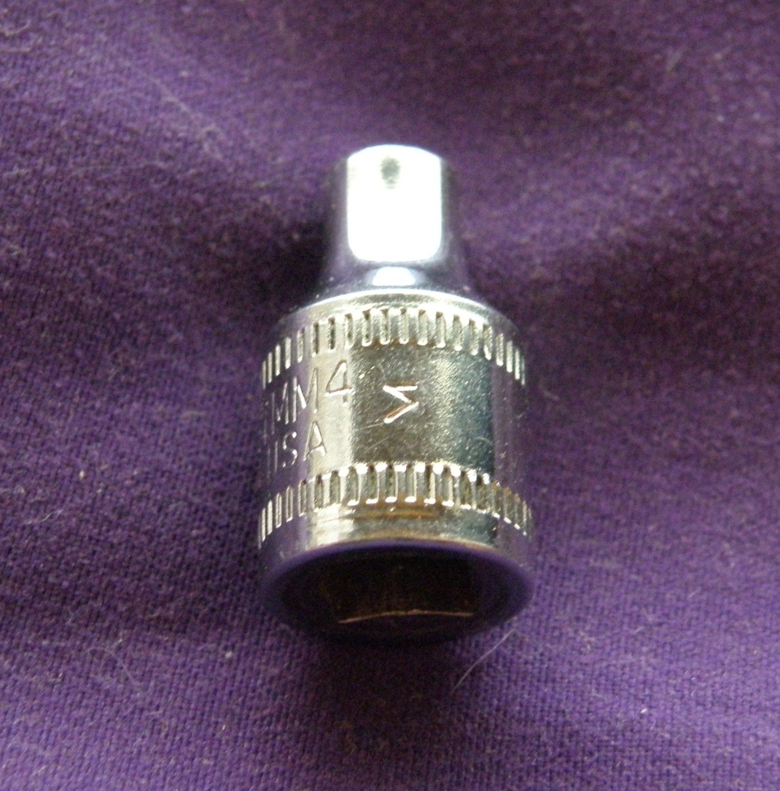 New Snap-On 1/4″ Drive, 6 Point, 4mm Shallow socket. TMM4, Made In USA. 1985