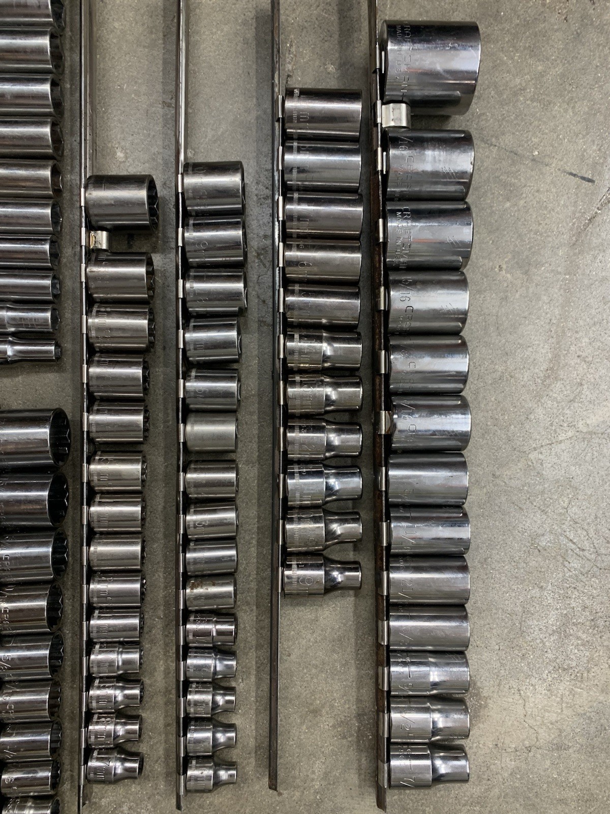 Craftsman 100% USA HUGE Socket Set Collection SAE/ Metric 1/4”, 3/8”, 1/2” [#3]