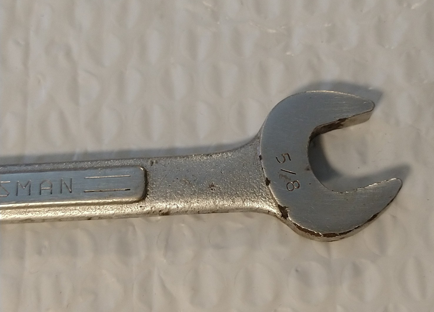 CRAFTSMAN TOOLS USA V, 5/8″ COMBINATION WRENCH, 7.75″ LONG, 12 POINT.