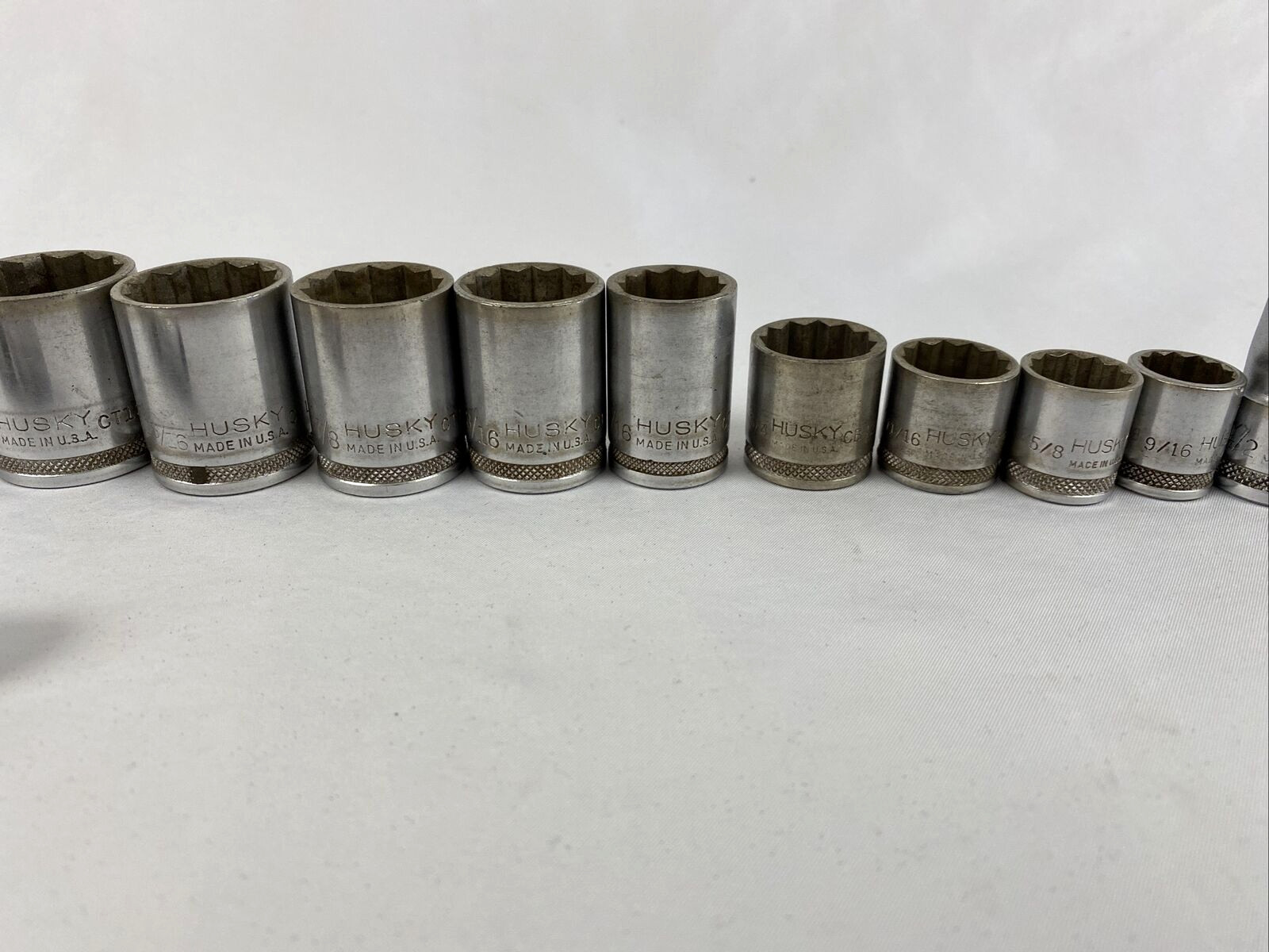 Lot Of 20 Husky Craftsman Thorsen Sockets Socket Various Sizes Attachments