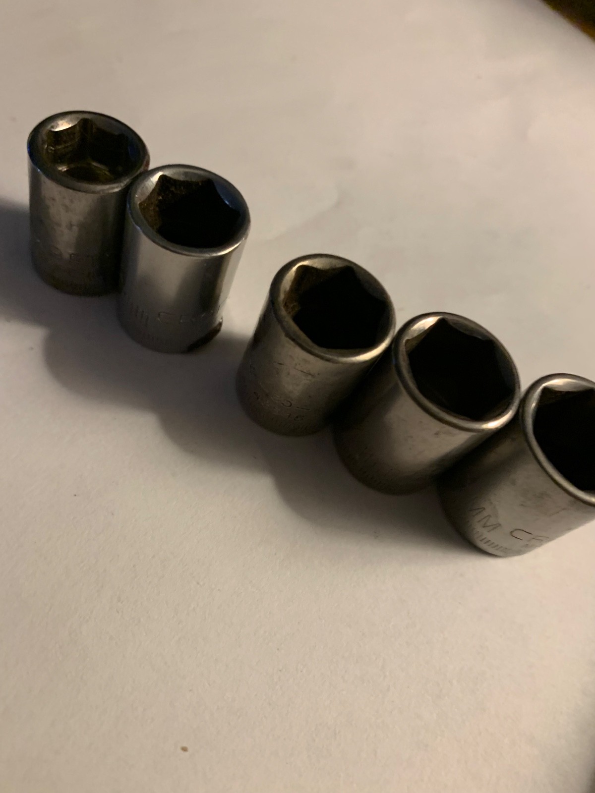 Craftsman 3/8″ Drive 6 Point Shallow Socket Metric, 11mm, 12, 13, 14, and 15mm