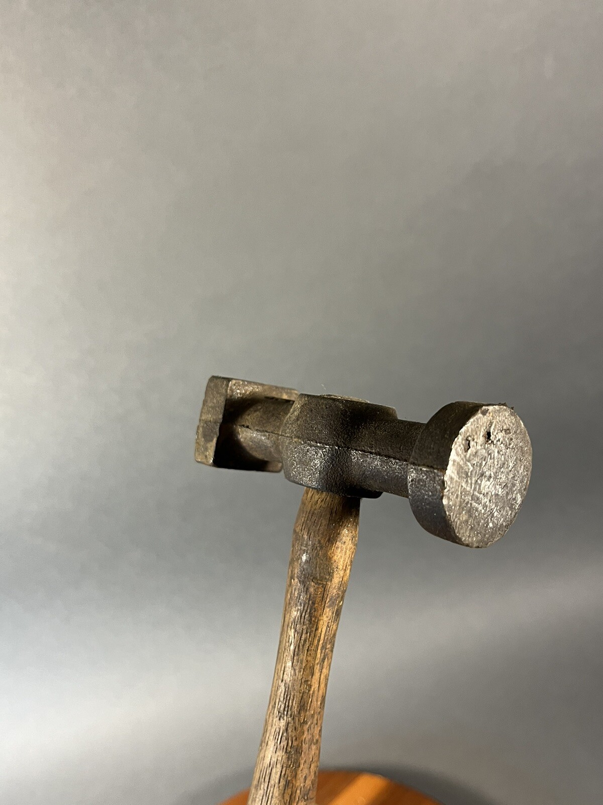 Vintage ABC Round Square Auto Body Metal Working Hammer 1 lb. w/ handle