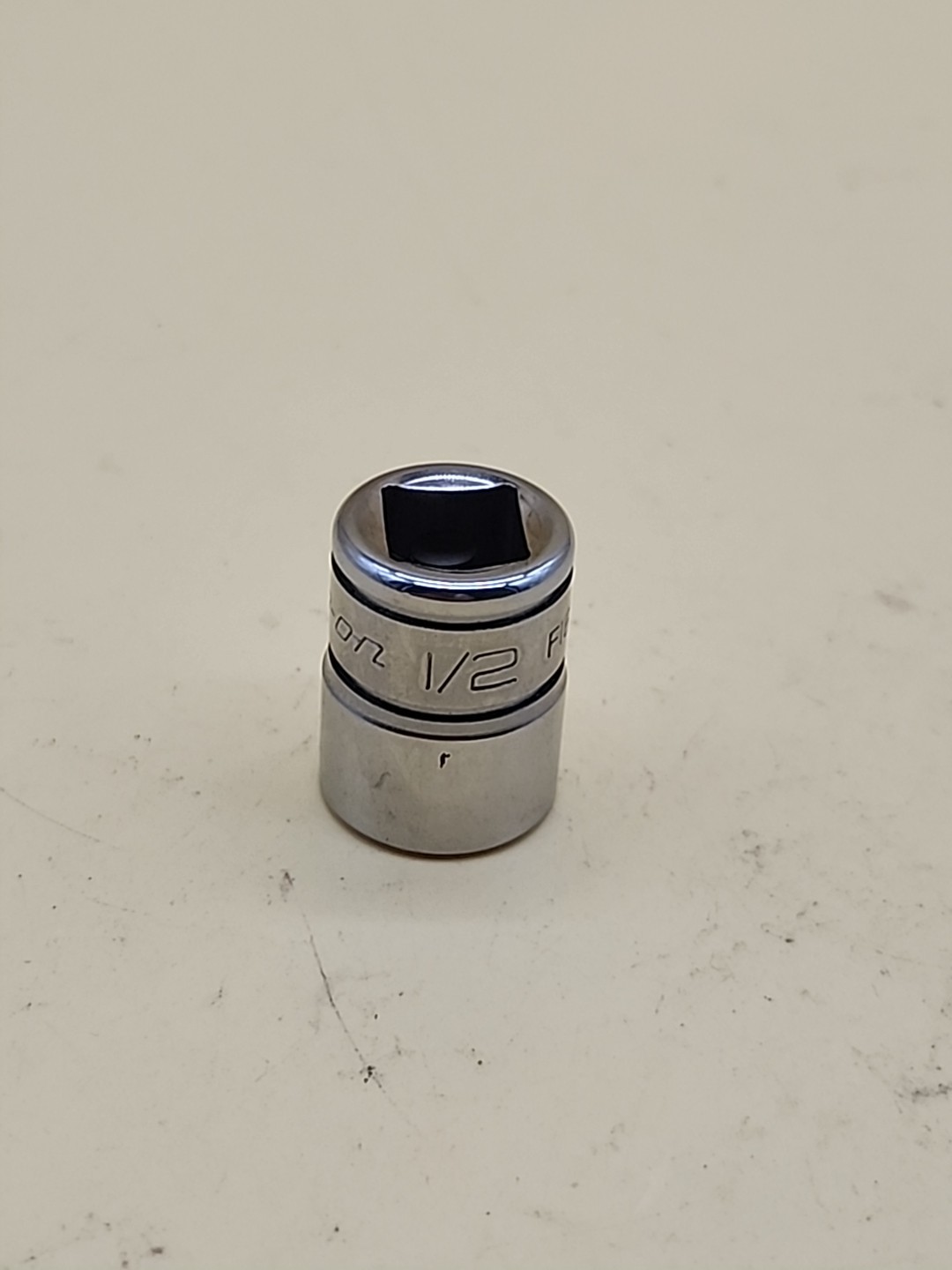 Snap-on Tools 3/8” Drive ½” 12 Point Shallow Chrome Socket F161 USA