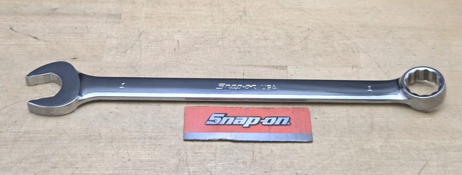New Snap On SOEX32 – 1″ Standard Handle 12 Pt Chrome Combination Wrench