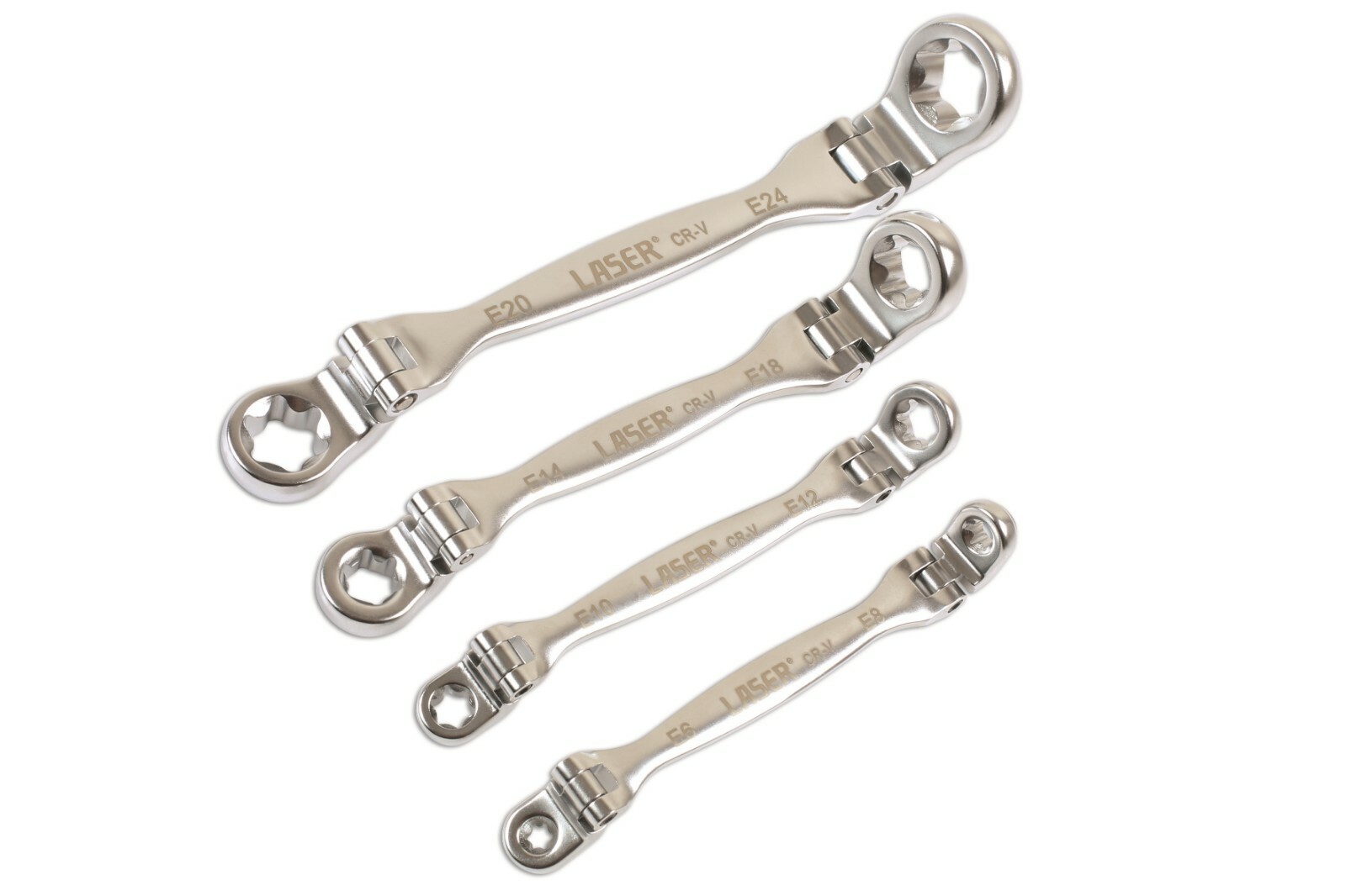 Laser 7260 4 Piece Double Flexible Star Wrench Set