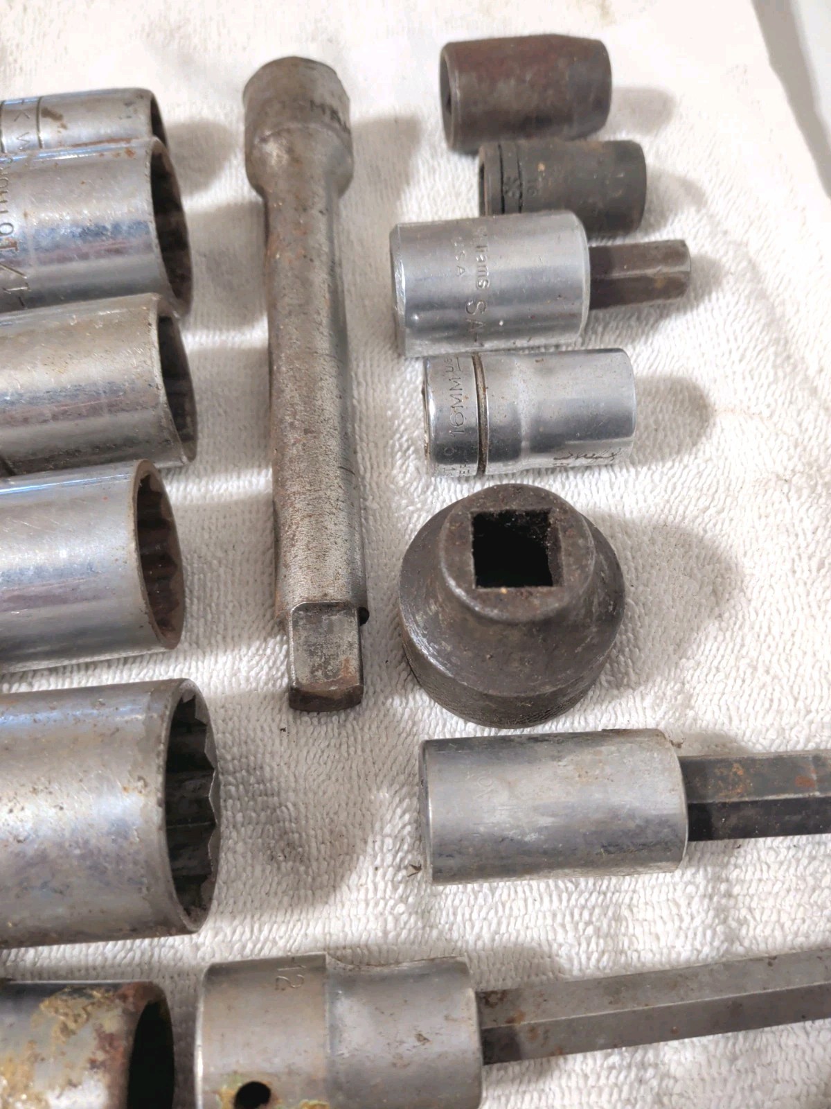 Vintage Sockets USA Made Tools 57 Pcs 1/2″ Drive Mac, Craftsman, Proto, Etc.