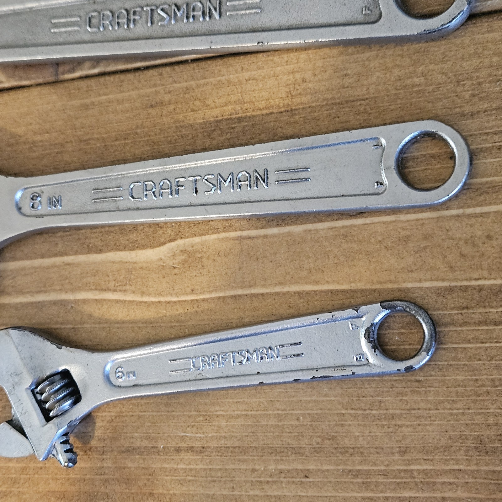 Vintage Craftsman 4″ 6″ 8″ 10″ 12″Adjustable Wrench 44602 44603 44604 444605 USA