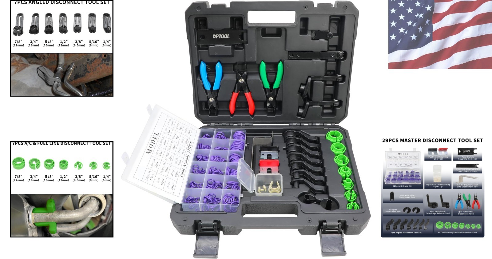 Master Fuel Line Disconnect Tool Set – 29 Pieces for A/C and Transmission Lines