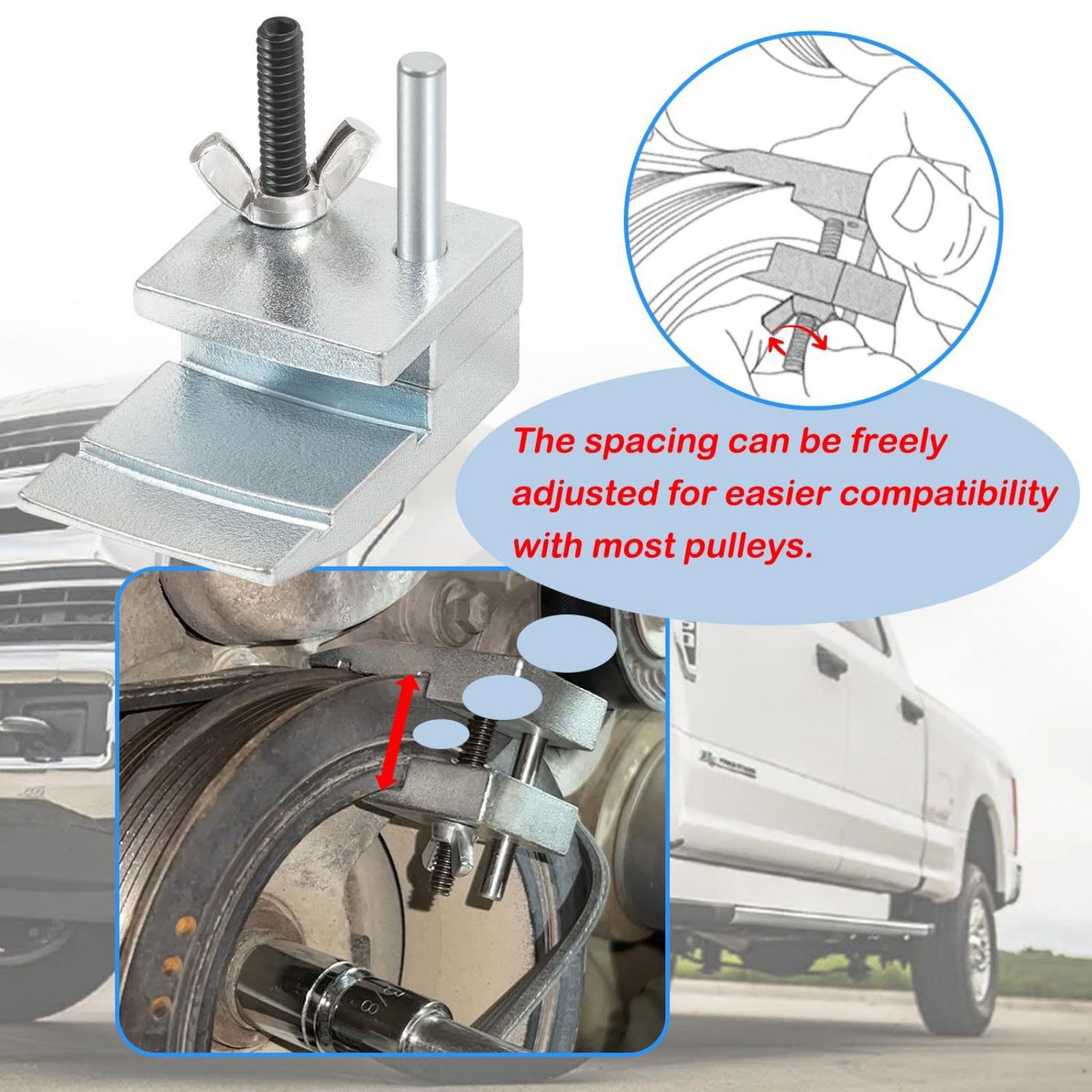 High Quality 59350 Stretch Belt Installer for Extra-Deep Pulleys, Ford 3.5L 3.7L