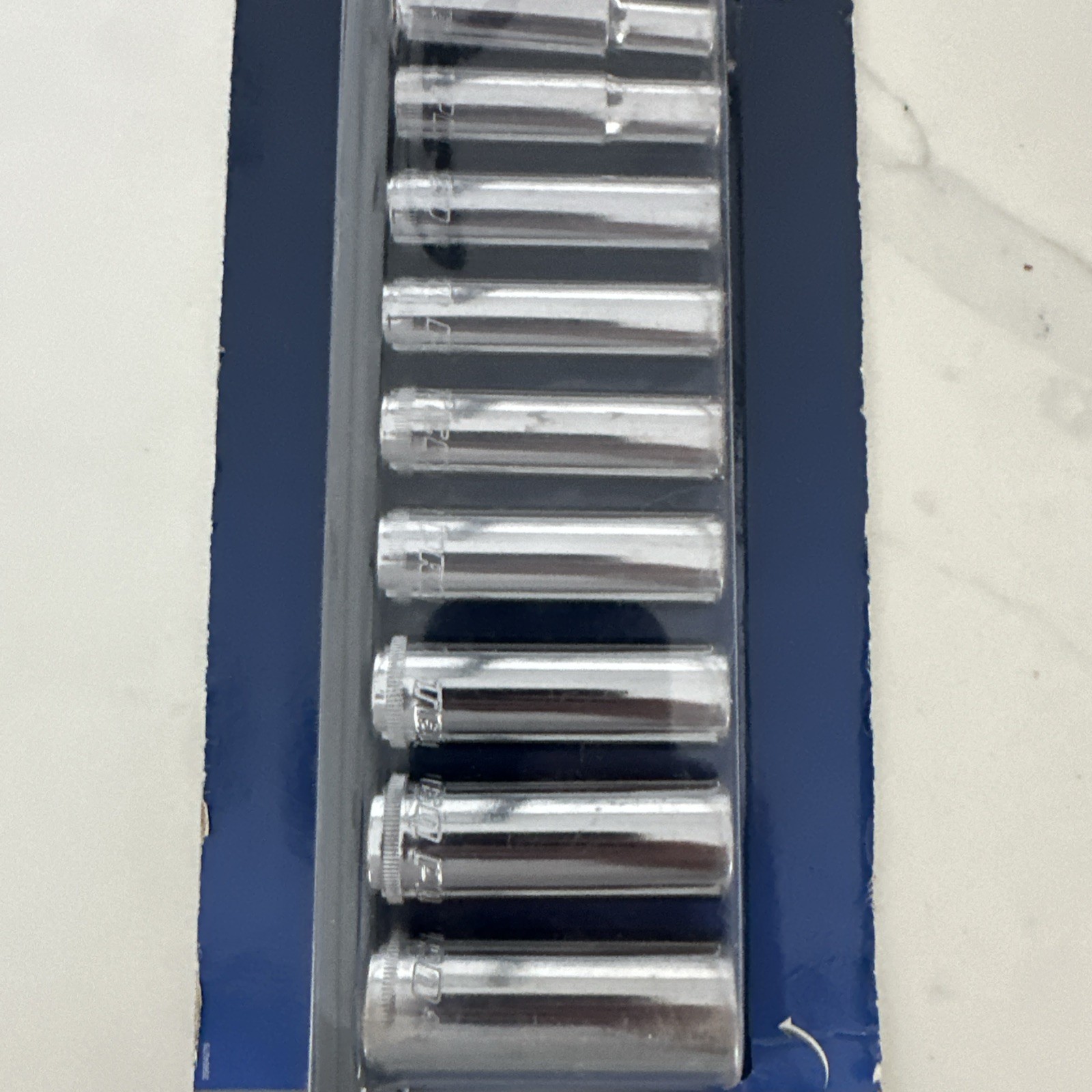 TEQ Correct By Gearwrench Deep Socket Set, Metric, 3/8 Drive, 9PC 8-19mm New