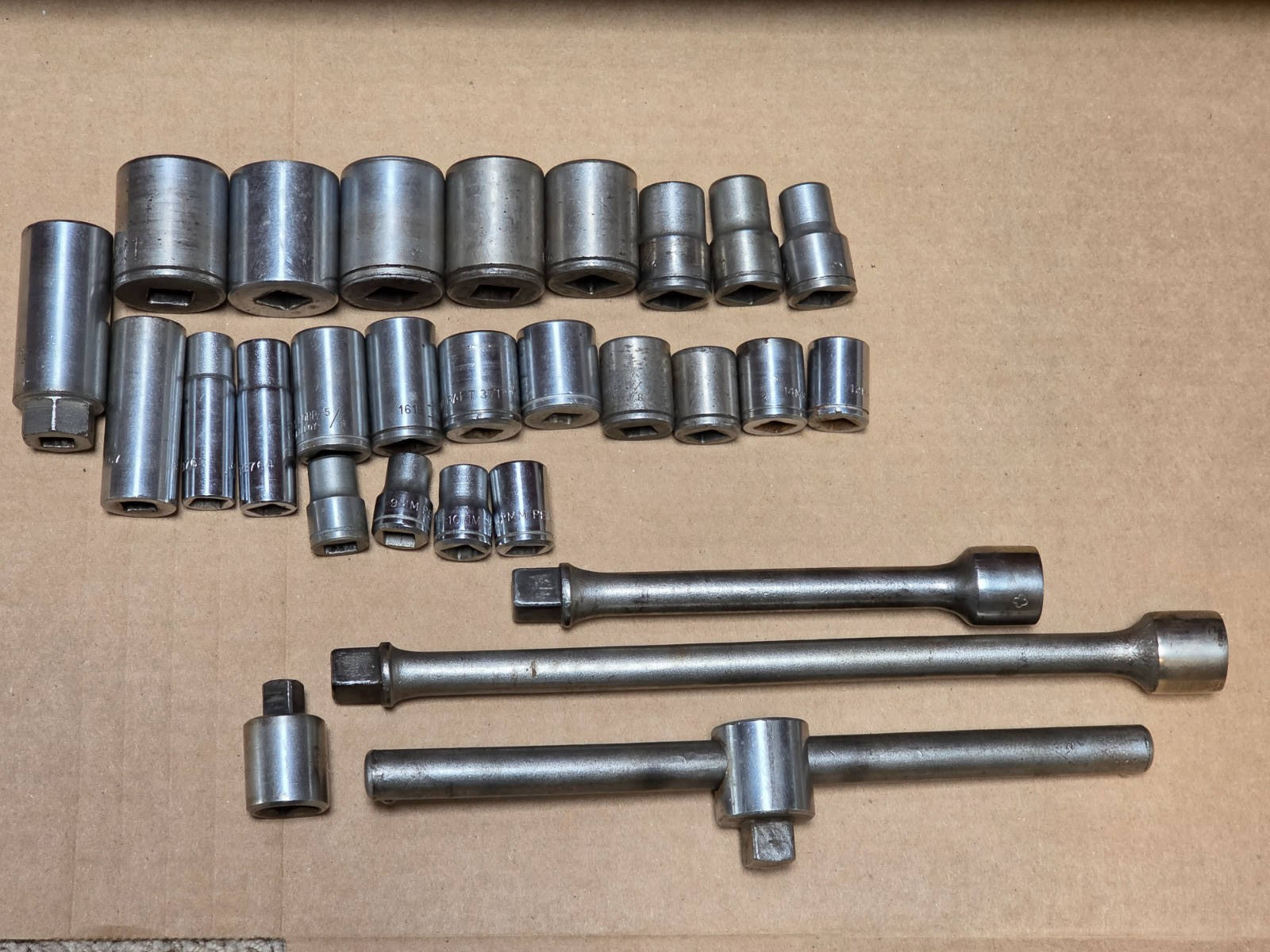 Penens Penncraft 29 Piece Socket Set 1/2″ & 3/8″ Drive Breaker Bar SAE Metric