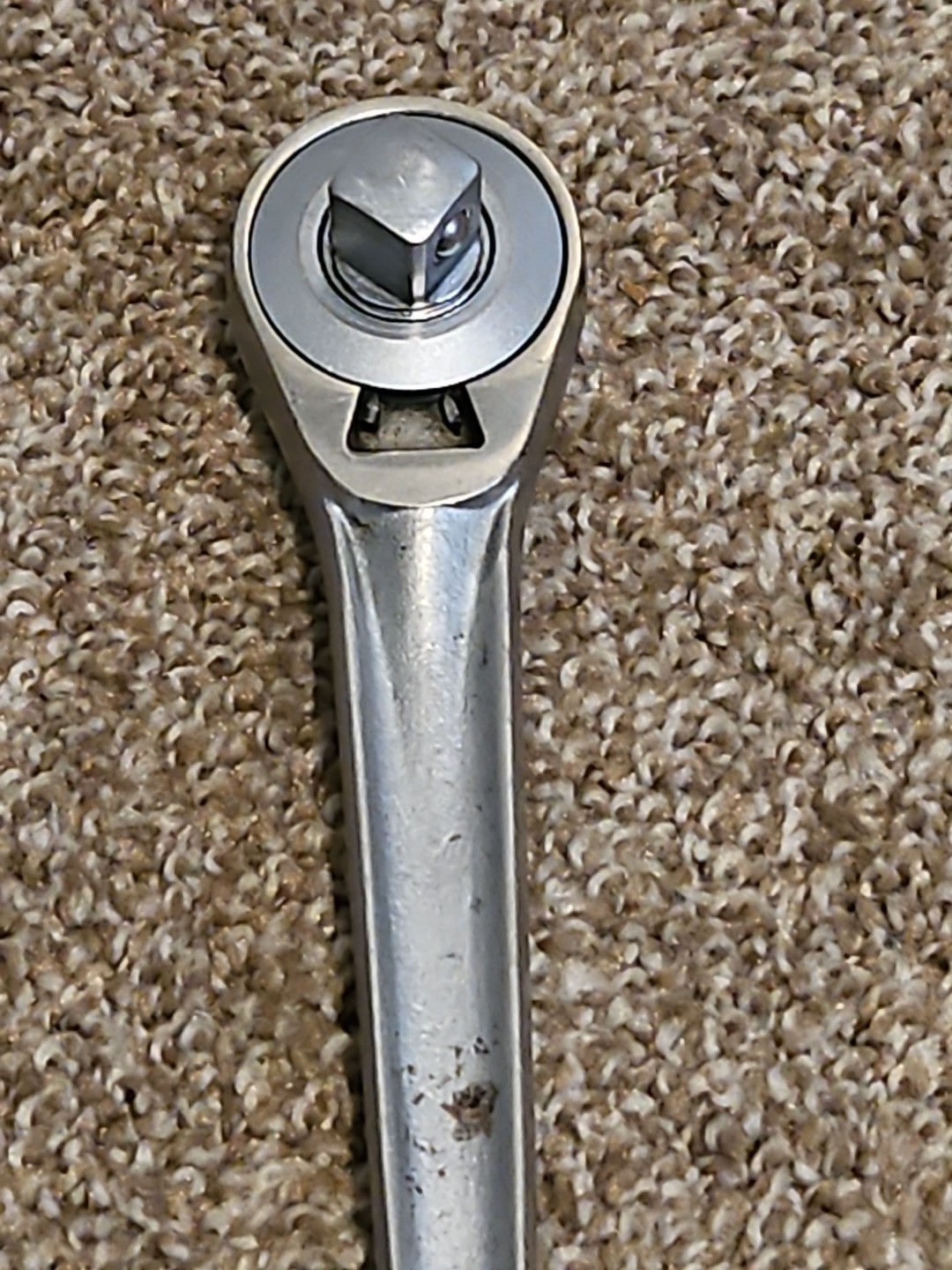 Craftsman USA 1/2″ Drive Flying V Oil Port Ratchet Forged Handle Pear Head Vtg A