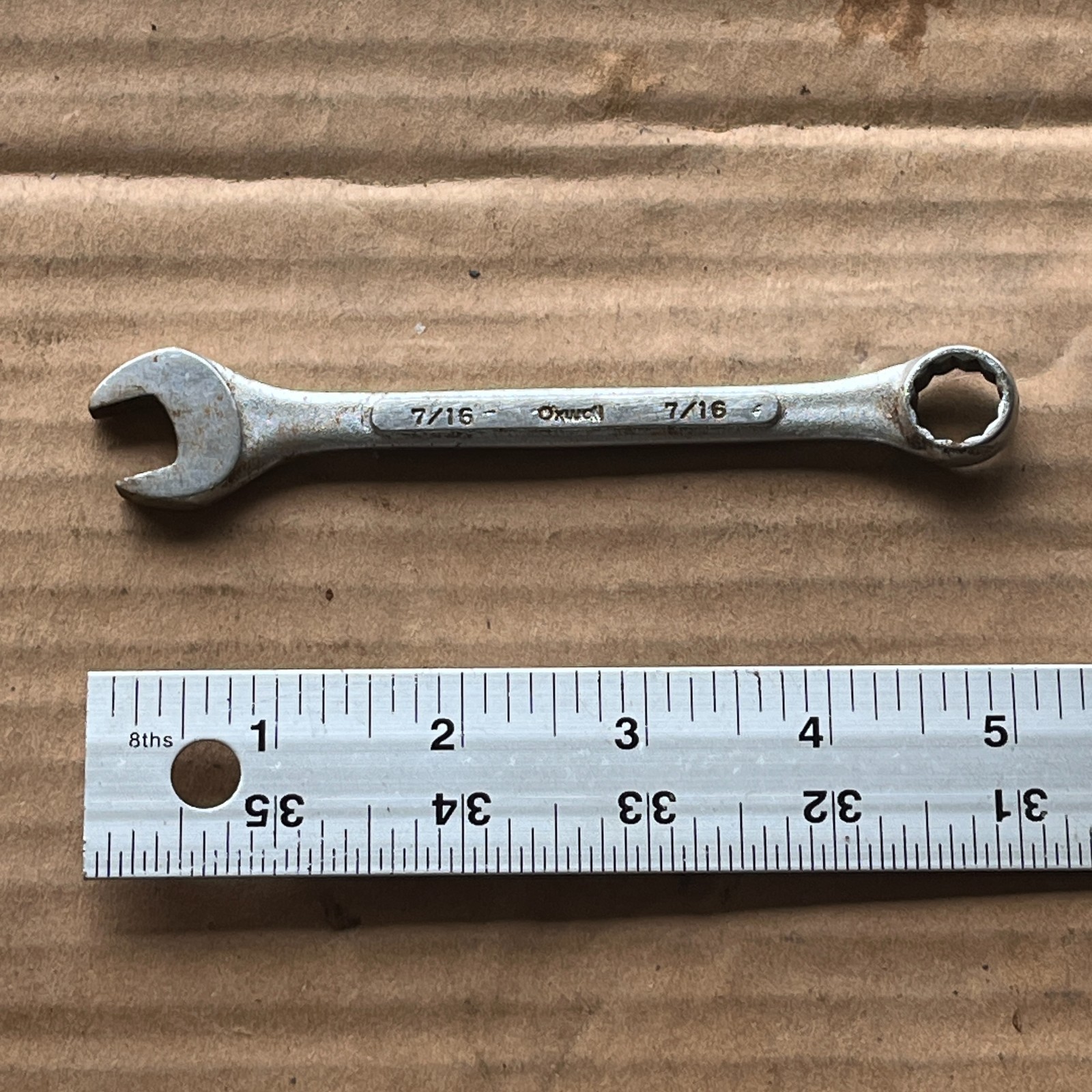 Oxwall 7/16″ in. SAE Combination Wrench Vintage Chrome