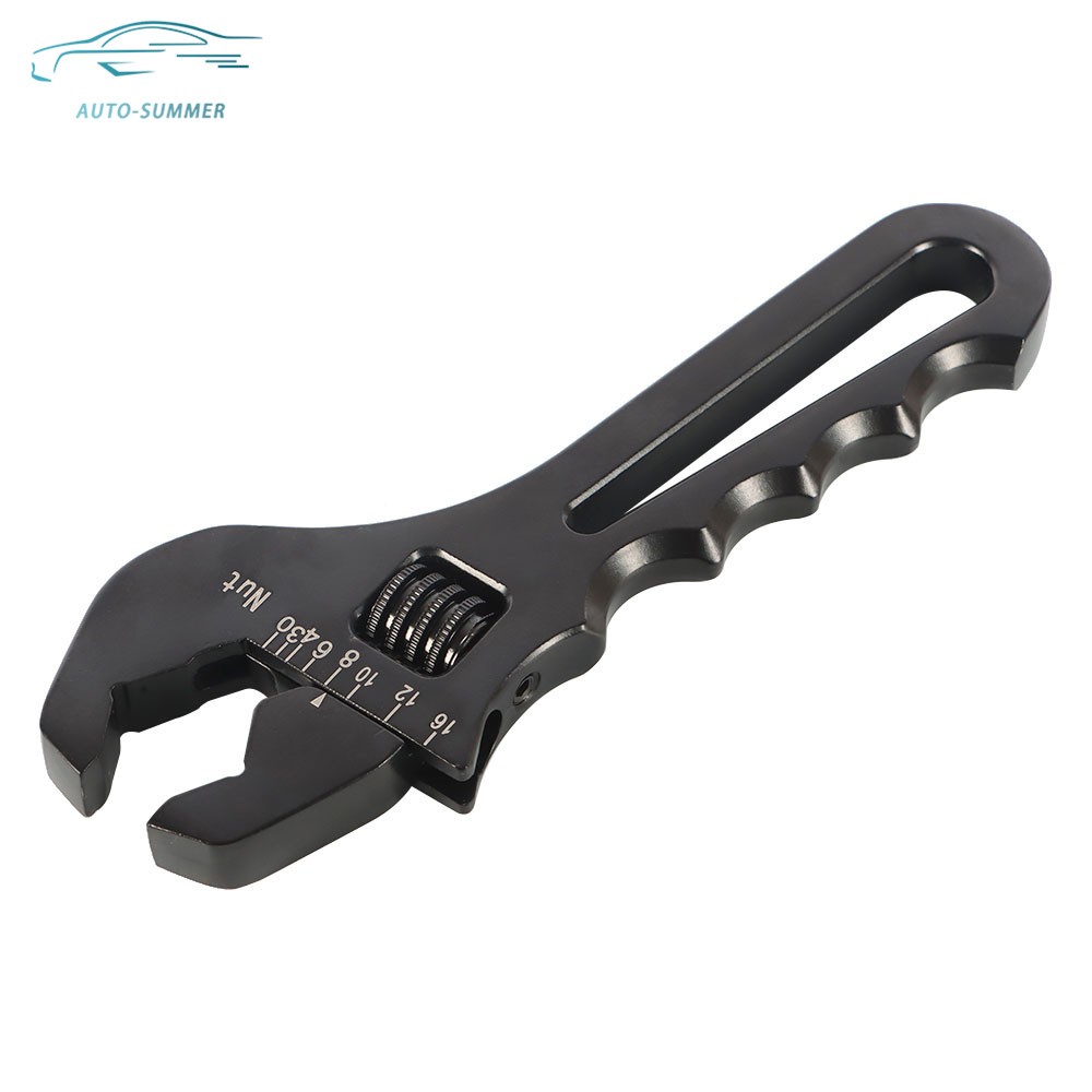 New Black Adjustable Aluminum 3AN-16AN Wrench Spanner Tool For Hose End Fitting