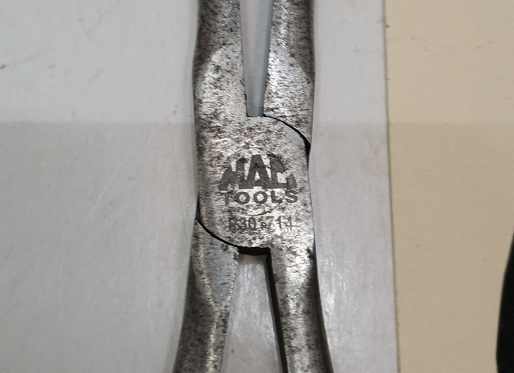 43- Mac Tools (3) Red Handle Grip Pliers P301714, P301820, M420G- Used