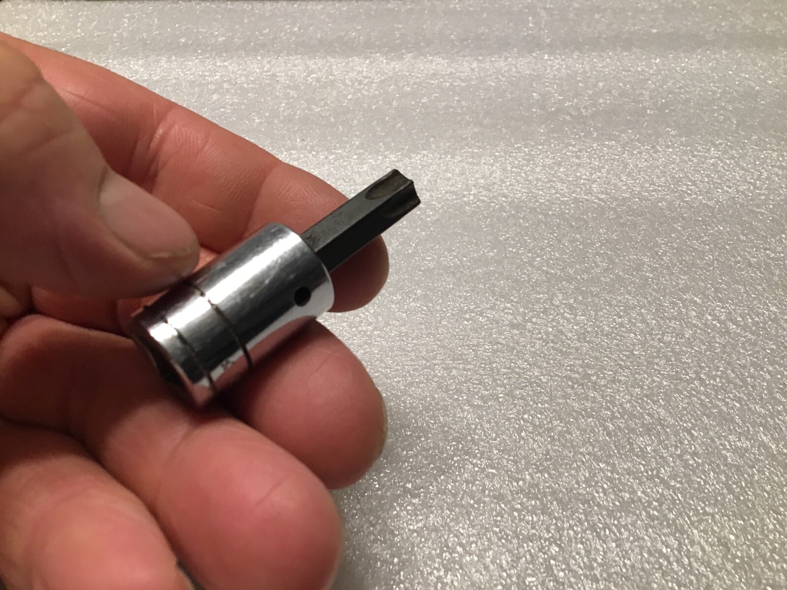 Snap-on#FTX50B – Chrome, 3/8″ drive, T50 TORX bit socket-USA-Nice!🇺🇸🇺🇸
