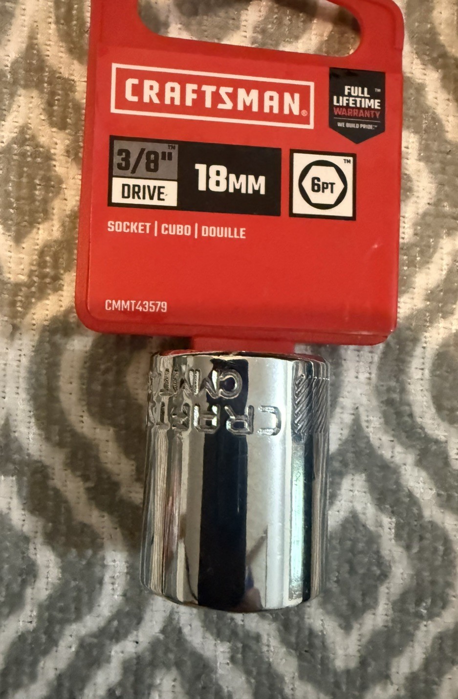 Craftsman 3/8 inch drive ratchet and sockets