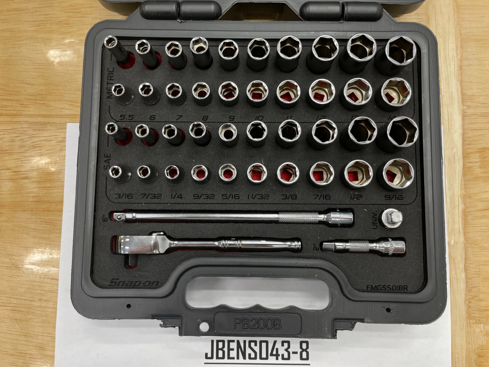 Snap-On Tools USA NEW 44pc 1/4″ Drive General Service Foam Set 144TMPBFR