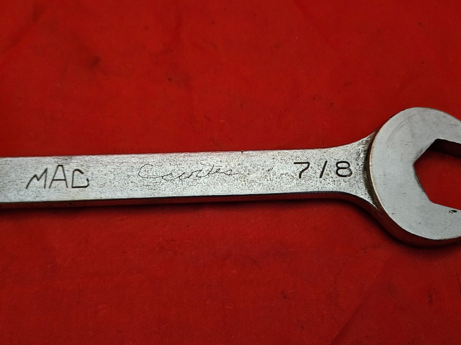 MAC CW28 7/8″ 12 Point Combination Wrench Open Box End USA SAE S16