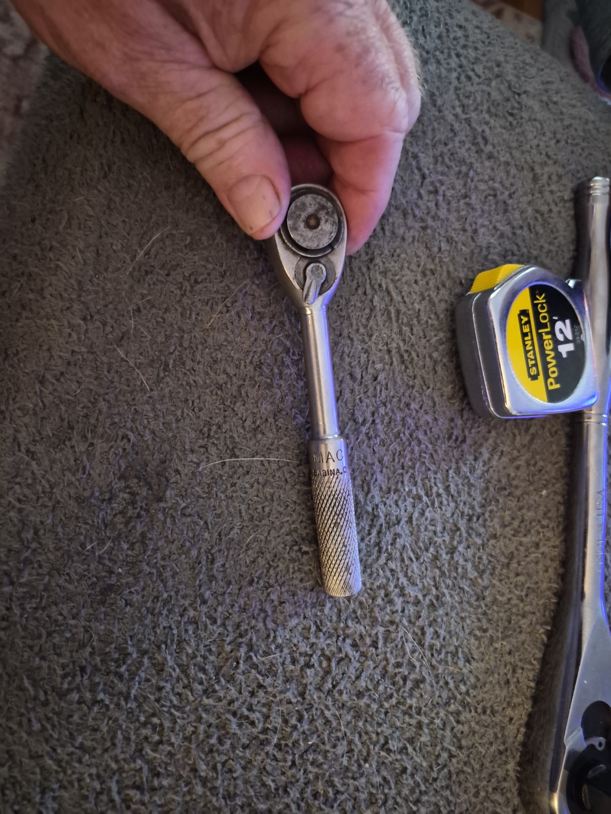 Mac Tools M1RX 3/8″in A 1/4 body Drive 5” Knurled Ratchet